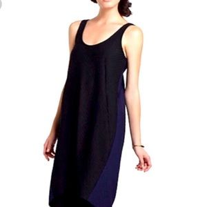 Maeve Anthropologie black and navy dress